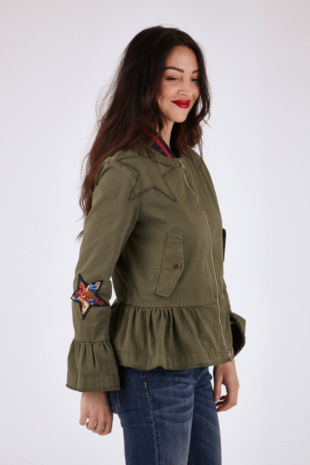 Outlet Veste pour Femme Bazar de Luxe S327 Kaki