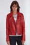 Blouson et veste cuir pour femme Serge Pariente CITY GIRL Rouge