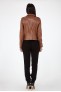 Perfecto femme en cuir, daim, peau lainée Cesare Nori PATIENCE Camel