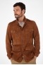 Veste en cuir homme Cesare Nori LODGE COGNAC