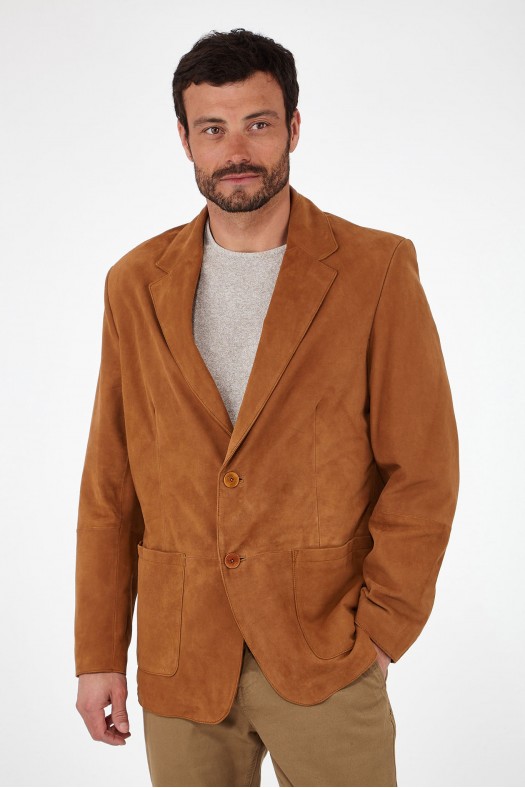 Blouson et veste en daim pour homme Torras B81628 Camel