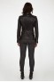 Perfecto femme en cuir, daim, peau lainée Cesare Nori MIRELLA/LACET Noir