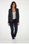 Perfecto femme en cuir, daim, peau lainée Cesare Nori MIRELLA marine