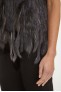Manteau en fourrure pour femme Sélection Cesare Nori 01001L Anthracite
