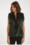 Manteau en fourrure pour femme Sélection Cesare Nori 01002L Vert sapin