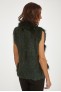 Manteau en fourrure pour femme Sélection Cesare Nori 01002L Vert sapin