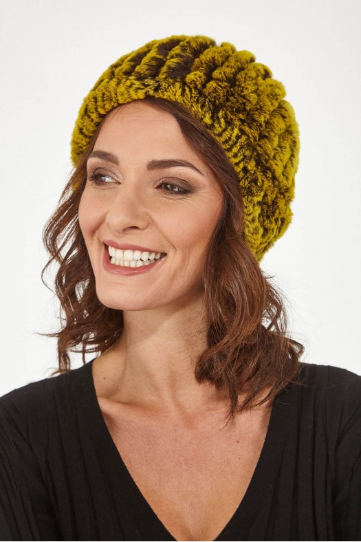 Accessoires Sélection Cesare Nori BONNET REX Jaune