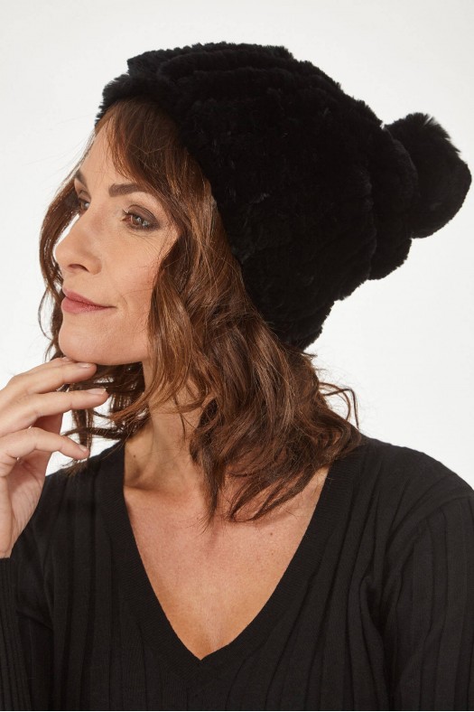 Accessoires Sélection Cesare Nori BONNET REX Noir