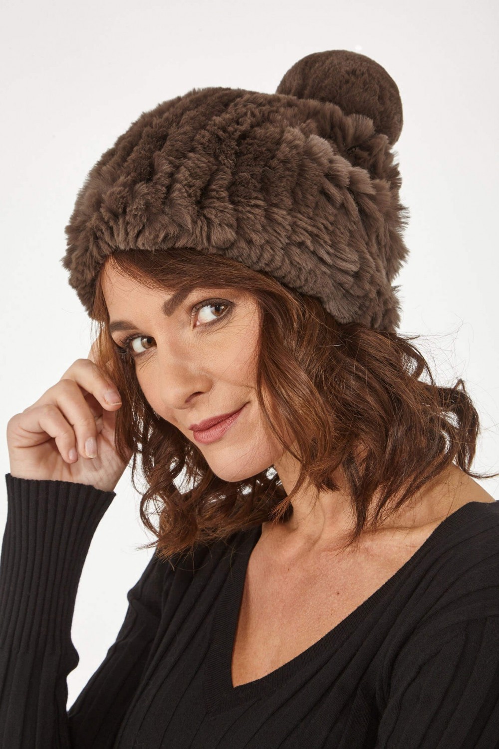 Accessoires Sélection Cesare Nori BONNET REX Taupe