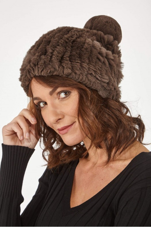 Accessoires Sélection Cesare Nori BONNET REX Taupe