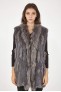 Manteau en fourrure pour femme Sélection Cesare Nori 01004L Gris