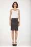 Pantalon cuir, jupe en cuir Ventcouvert JUPE MARION Noir
