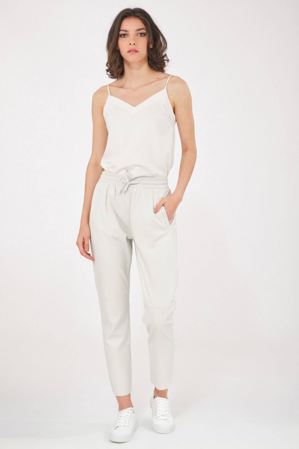 Blouson et veste cuir pour femme Oakwood GIFT Blanc