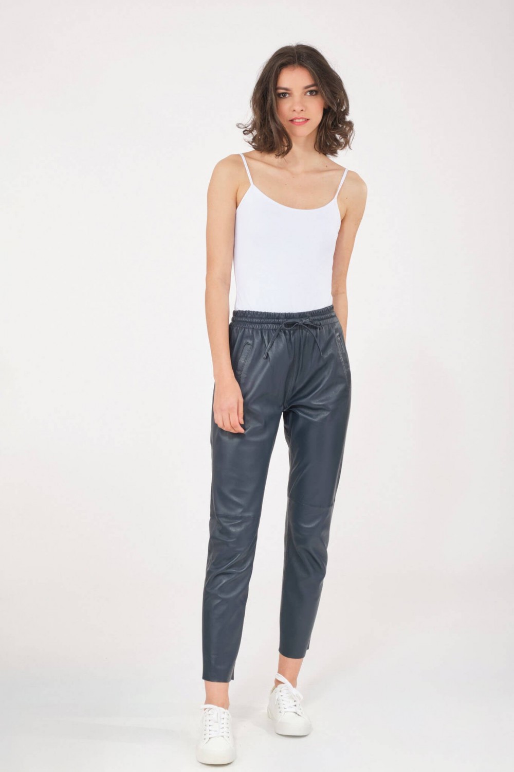 Blouson et veste cuir pour femme Oakwood GIFT Bleu