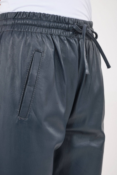 Blouson et veste cuir pour femme Oakwood GIFT Bleu