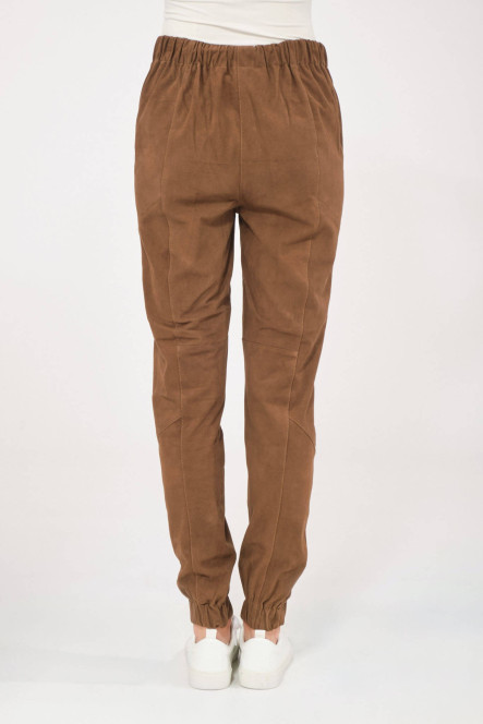 Pantalon cuir, jupe en cuir Giorgio & Mario IZIA Cappuccino