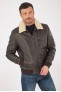 Blouson et veste cuir pour homme Giorgio & Mario RAFAEL Marron