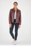 Blouson cuir, daim, peau lainée Milestone TRINA Bordeaux