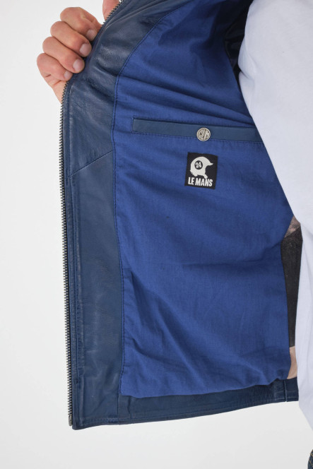 Blouson et veste cuir pour homme 24h Le Mans  IRON LE MANS Royal blue