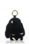 Accessoires Cuir et Fourrure Cesare Nori PORTE CLES LAPIN VISON Bleu nuit