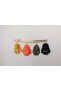 Accessoires Cuir et Fourrure Cesare Nori PORTE CLES LAPIN VISON Kaki