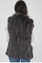 Gilet fourrure pour femme Sélection Cesare Nori 01002L DARK Gris