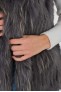 Gilet fourrure pour femme Sélection Cesare Nori 01002L DARK Gris
