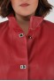 Manteau cuir, 3/4 et peau lainée Cesare Nori CHRISTY Rouge