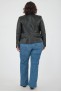 Perfecto femme en cuir, daim, peau lainée Cesare Nori MIRELLA/LACET Noir