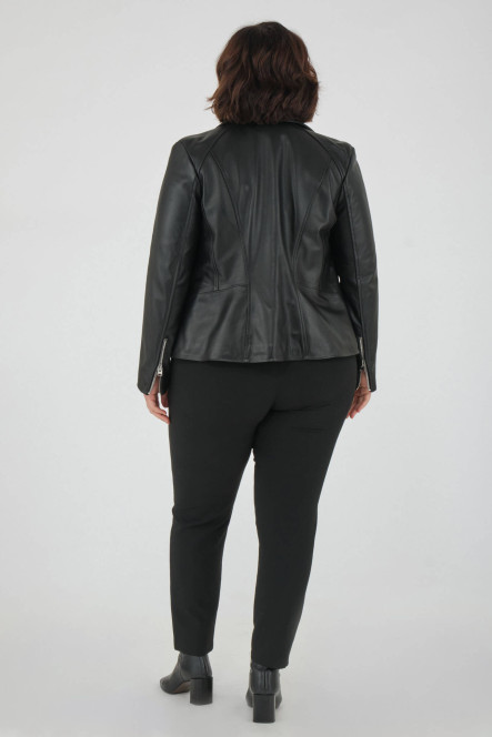 Perfecto femme en cuir, daim, peau lainée Cesare Nori MIRELLA Noir