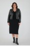 Perfecto femme en cuir, daim, peau lainée Cesare Nori PATIENCE Noir