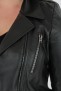 Perfecto femme en cuir, daim, peau lainée Cesare Nori PATIENCE Noir