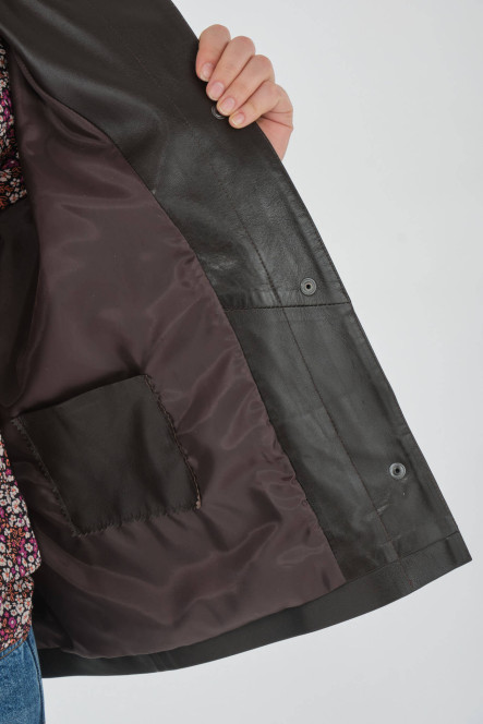Blouson et veste cuir pour femme Cesare Nori ANOU Marron