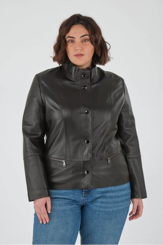 Blouson et veste cuir pour femme Cesare Nori ANOU Marron