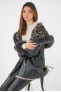 Manteau en fourrure pour femme Intuition ELISA Noir Leo