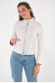 Blouson cuir, daim, peau lainée Cesare Nori AMANDINE Blanc