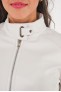 Blouson cuir, daim, peau lainée Cesare Nori AMANDINE Blanc