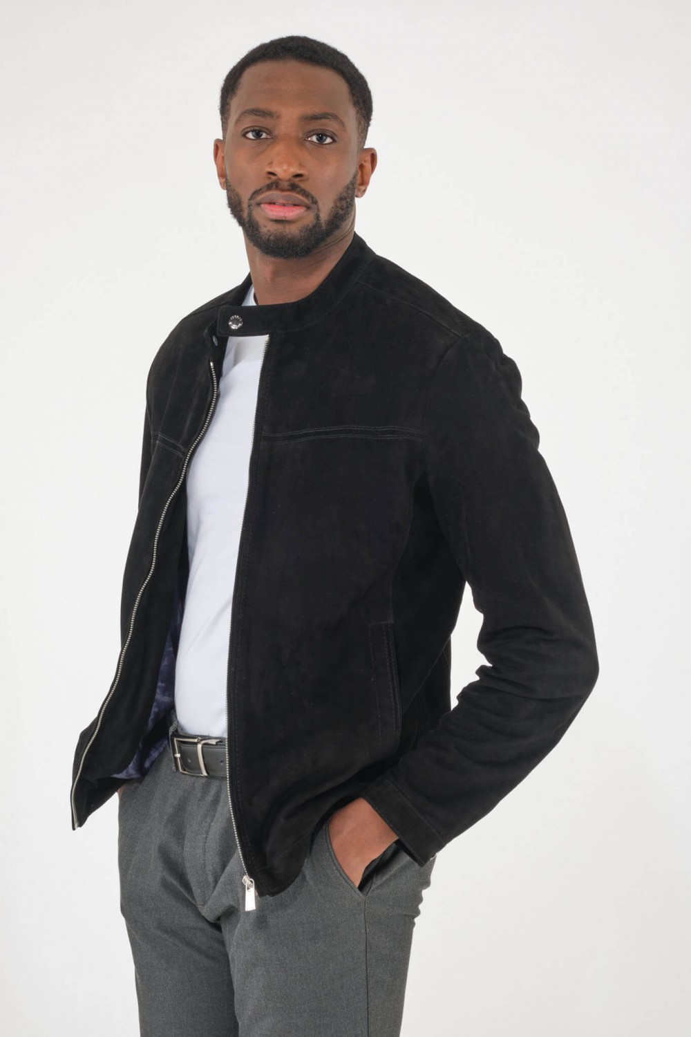 Blouson Daim Homme Torras B89830E Noir 2355