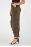 Pantalon en cuir Giorgio & Mario BARBADE Kaki