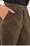 Pantalon en cuir Giorgio & Mario BARBADE Kaki