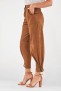 Pantalon en cuir Giorgio & Mario BARBADE Tabac