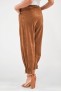 Pantalon en cuir Giorgio & Mario BARBADE Tabac