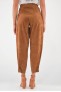 Pantalon en cuir Giorgio & Mario BARBADE Tabac