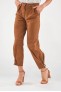 Pantalon en cuir Giorgio & Mario BARBADE Tabac