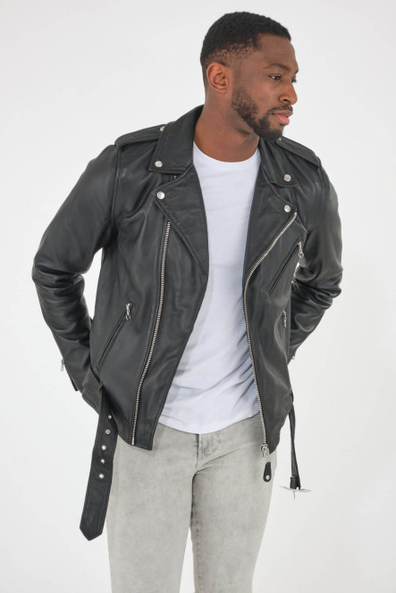 Blouson et veste cuir pour homme Schott LC1150 Noir