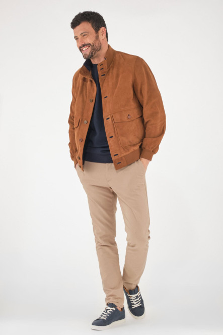 Blouson Daim Homme Torras D89959 Camel