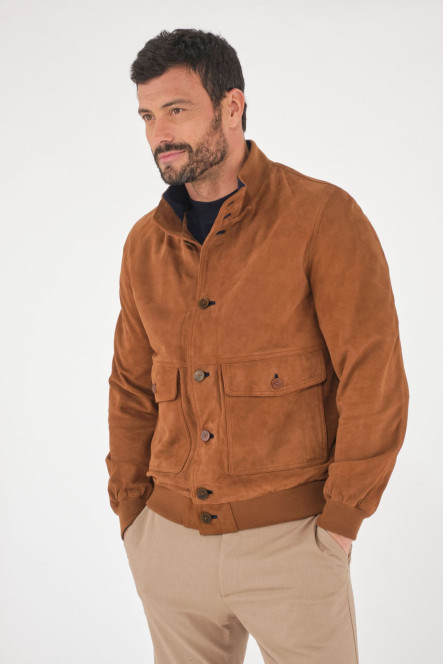 Blouson Daim Homme Torras D89959 Camel