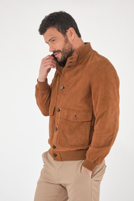 Blouson Daim Homme Torras D89959 Camel