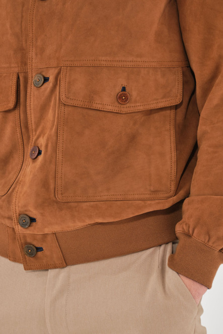 Blouson Daim Homme Torras D89959 Camel