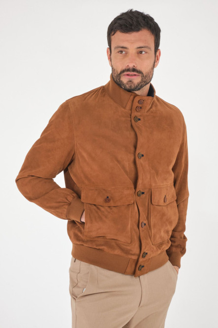 Blouson Daim Homme Torras D89959 Camel